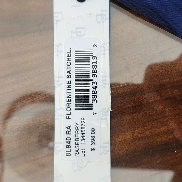 Dooney & Bourke (Retired Color-Raspberry) Florentine Sachel (large) - Picture 12 of 12